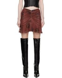 Miaou - Brown Alva Miniskirt - Lyst