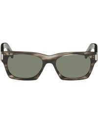 Saint Laurent - Tortoiseshell Sl 402 Sunglasses - Lyst