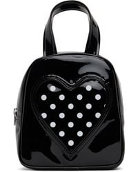 Comme des Garçons - Black Synthetic Patent Leather Bag - Lyst