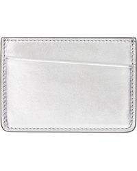 Maison Margiela - Silver Leather Card Holder - Lyst