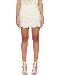 Tom Ford - ホワイト Crescent シルク コットン メッシュ ミニスカート - Lyst