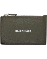 Balenciaga - カーキ Cash ロング カードケース - Lyst