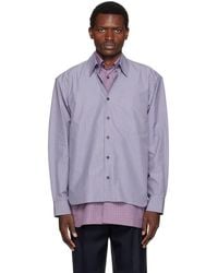 Dries Van Noten - Double-Layer Cotton Shirt - Lyst