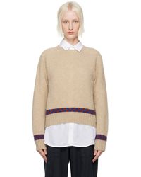 YMC - Off- Jets Check Sweater - Lyst