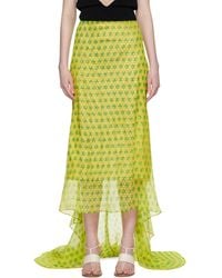 Dries Van Noten - Embellished Silk Maxi Skirt - Lyst