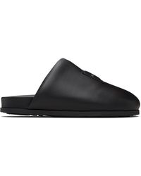 Givenchy - Flâneurs De Style Mule Noirs En Cuir Nappa - Lyst