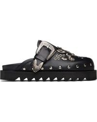 Toga - Eyelet Metal Sabot Loafers - Lyst
