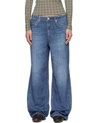 Rag & Bone - Pantalon Ample Bleu En Miramar - Lyst