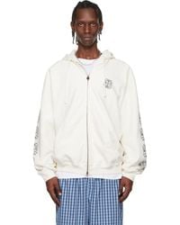 Vetements - Off- Biker Cross Sleeves Zip-Up Hoodie - Lyst