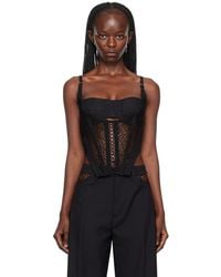 Dion Lee - Lace-Up Corset Tank Top - Lyst