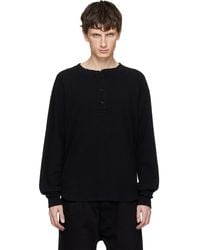 Les Tien - Baseball Hem Henley - Lyst