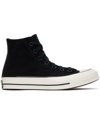 Converse - Black Chuck 70 Suede Sneakers - Lyst