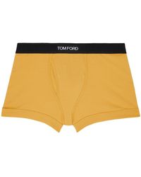 Tom Ford - Yellow Jacquard Boxers - Lyst