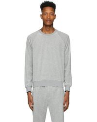 3.1 Phillip Lim Grey Velour Sweatshirt - Gray