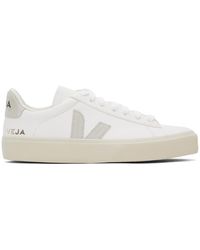Veja - Baskets campo blanches en cuir chromefree® - Lyst