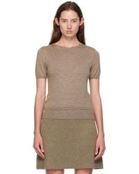 Lisa Yang - Taupe Delila T-Shirt - Lyst