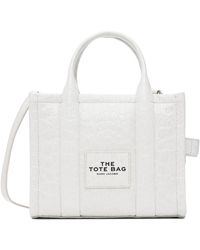 Marc Jacobs - ホワイト The Croc-embossed Small トートバッグ - Lyst
