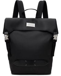 Maison Margiela - Black Soft 5ac Flap Backpack - Lyst
