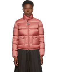 Moncler Synthetic Pink Down Barbel Jacket - Lyst