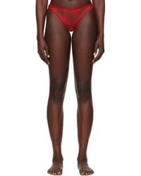 【関税込み】Fleur du Mal ピンク Luxe チーキーショーツ シースルー レース ショーツ[品番：LCLW0002911]｜レース