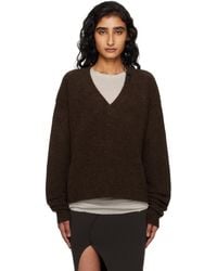Rick Owens - Pull Tommy Brun À Col En V - Lyst