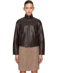 St. Agni - Cocoon Zip Leather Jacket - Lyst
