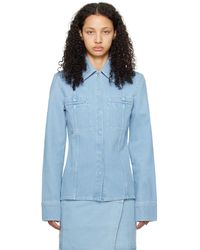 Nanushka - Blue Mireio Denim Jacket - Lyst