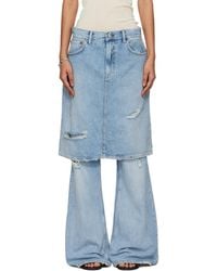Acne Studios - Layered Denim Jeans - Lyst