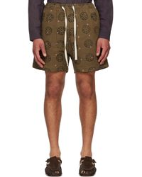 Kartik Research - Ssense Exclusive Blockprint Kantha Shorts - Lyst
