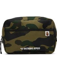 A Bathing Ape - Khaki 1St Camo Cordura Multi Pouch - Lyst