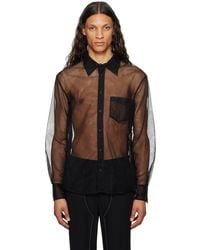 Simone Rocha - ブラック シア シャツ - Lyst