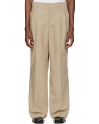 Ami Paris - New Wool Low Waist Wide Trousers - Lyst