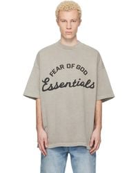 Fear Of God - Taupe Training 90S Short Sleeve T-Shirt - Lyst