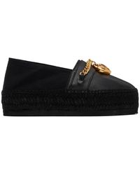 Moschino - Black Chains & Hearts Espadrilles - Lyst