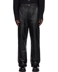 DEADWOOD - Pantalon presley noir en cuir - Lyst