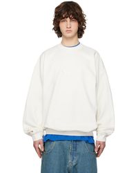 Vetements - Off- 'Paris' Embroidered Sweatshirt - Lyst