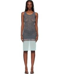 Coperni - Multi-Layer Knit Slip Midi Dress - Lyst