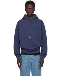 Maison Kitsuné - ネイビー ボールド フォックスヘッド フーディ - Lyst