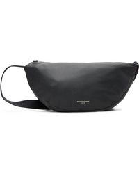 WOOYOUNGMI - Sac En Forme De Demi-Lune Noir En Cuir - Lyst