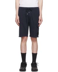 Short cargo à lien de resserrage Coton C.P Company pour homme en coloris Bleu Homme Vêtements Shorts Shorts fluides/cargo 