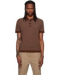 A.P.C. - Fitted Striped Polo - Lyst