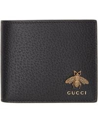 Gucci Bee 二つ折り財布 - ブラック