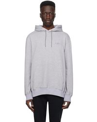 Paul Smith - Gray Embroidered Hoodie - Lyst