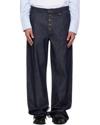 Egonlab - Contrasted Hem Jeans - Lyst