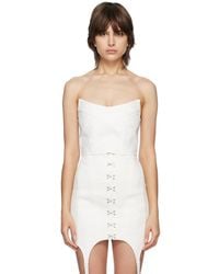 Dion Lee - White Convex Bustier - Lyst