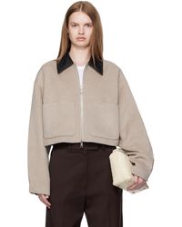 Nanushka - Taupe Phebe Jacket - Lyst