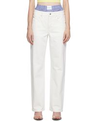 Alexander Wang - Off-white Layered Jeans - Lyst