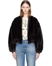 MM6 by Maison Margiela - Faux-Fur Jacket - Lyst