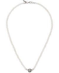 Emanuele Bicocchi - Pearl Skull Necklace - Lyst