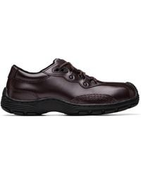 Dr. Martens - Burgundy Aurix Satin Finish Leather 5I Sneakers - Lyst